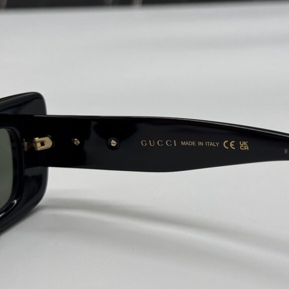 NEW GG1827S 001 GUCCI SHINY BLACK WOMEN GUCCI SUNGLASSES - Picture 11 of 13